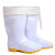 卫生靴白色中筒加绒 耐油耐酸碱防水雨靴牛筋底   棉雨靴 42