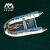 乐划（AQUA MARINA）航海号U型娱乐运动充气船艇钓鱼船皮划艇可搭配船外机马达推进器 2.5米BT-UD250（拉丝底）