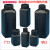 日本NIKKO塑料方瓶HDPE黑色大口小口刻度防漏100/250/500/1000ml 50ml广口圆瓶