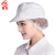 者也 5顶白色工作帽 加工车间卫生帽厨师透气防尘帽包头发可调节网帽