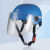 瑞恒柏饿了么头盔蓝色风暴必过众包美团外卖骑手装备3C认证半盔夏季 美团-3C茶色长镜