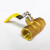 震天工 螺纹黄铜球阀自来水阀门216型手动两片式双内丝球阀DN25（1寸）一个价