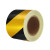 里蚂 地板工程交通警示线PET汽车贴广告标示警示胶带黑黄斜纹反 光胶带 红色  5.0cm*45.7米