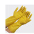 食安库 纯乳胶手套 12英寸 黄色 S码（小号） 低于10副不发货
