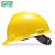 梅思安 安全帽  电力施工作业安全帽 新国标V-Gard标准型 黄色ABS一指键帽衬 无透气孔 300891