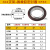 不锈钢KF固定304/316L铝支架密封圈 NW真空环中心环氟橡胶圈25 80 KF63 (304不锈钢+氟胶圈)