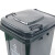 冰禹 BY-626 户外厂房垃圾桶 分类垃圾箱 蓝色 可回收物 加厚240L挂车