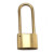 铜锁 铜挂锁户外防锈锁 50mm锁体长勾3把钥匙