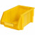 纳仕徳 C7# 加厚组立式零件盒 斜口螺丝收纳盒 货架整理箱 五金元件盒零件盒工具盒 黄色180x125x80