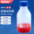 海斯迪克 蓝盖试剂瓶 透明丝口玻璃瓶 螺纹口带刻度螺口样品瓶 高硼硅500ml