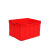 迈恻亦塑料周转箱不良品箱胶框工业储物箱加厚长方形大号带盖收纳箱  红 M160/450*330*170mm