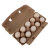 稳斯坦 W7680 (50个)纸浆蛋托 环保降解鸡蛋包装盒防震防摔蛋托 黄纸浆12枚装