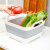 花安家厨房折叠洗菜盆洗水果蔬菜沥水篮伸缩蔬菜篮子沥水收纳篮家用水槽 槽 灰白色