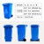 户外分类垃圾桶240L120升80升小区公共场合商用环卫挂车桶 苏州版/带轮/120升绿色可回收