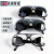 初构想（CHUGOUXIANG）牛皮面罩眼镜电焊工防强光三色玻璃镜护目镜焊工防眼镜定制 5个装灰色1个绑带