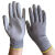 PU涂掌手套劳保尼龙耐磨手掌涂胶子厂维修工作手套批发薄款 灰色PU涂掌手套3双 S(小号)