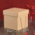 正方形礼品包装盒礼盒三层瓦楞纸盒手工礼物盒茶叶空盒牛皮纸纸盒 牛皮瓦楞天地盖盒22.5*22.5*22.5（5个
