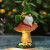 时宴太阳能庭院灯户外花园装饰摆件可爱小矮人精灵灯阳台露台景观灯 植绒-压水精灵