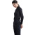中神盾Z-506  男女装新款衬衫竹纤维纯色长袖商务工装职业方领衬衫定制职业装（40码）3XL 黑色 （1-9套）