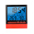 温度计湿度计时钟闹钟大屏温湿度计数字数显温度表办公测温计 CX318S温湿度计红色 带背光