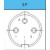 宾德binder圆形连接器2/3/4/5/6/7/8/12/14芯M16/19/24芯航空插头 母座或者公座3芯