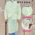 一次性防护服透气分体式防尘覆膜防水罩衣参观美容院工作服 蓝色 45克SMS XL