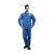 包健天兰华达呢工作服套装，防酸防静电抗油拒水，特种工作服定制宝蓝色BJ-1002 3XL
