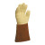 代尔塔 DELTAPLUS 203008 短时耐高温250° 抗撕裂耐磨手套 9码1副装 黄色+棕色