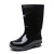 回力雨鞋户外钓鱼防水不易滑雨靴耐磨水鞋 838黑色中筒加棉 43码 
