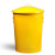 分类铁皮垃圾桶大号可回收户外环卫收纳桶果皮箱小区园艺 64L红色 圆形2