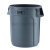 圆形塑料桶储物桶带盖大号垃圾桶户外小区物业塑料环卫桶加厚 特厚121升蓝(不带盖)