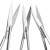 午励 实验用剪刀 不锈钢实验室手术剪刀 弯刀 眼科弯尖10cm 