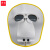 谋福 电焊防护面罩 电焊面罩复合款+透明眼镜+绑带 1009
