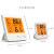 电子室内温度计带夜光精准温湿度计婴儿房室温计工业干湿表 505F黑色中文版