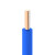起帆电线电缆 WDZC-BYJ6平方国标低烟无卤阻燃C级环保电线 单芯单股硬线 蓝色100米【现货】
