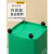 鲁识带轮子垃圾桶商用大容量带盖环卫餐饮垃圾箱 30升万向轮桶(绿色)有轮（LS-rt219）送1卷60*80垃圾袋