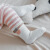 行走风景婴儿袜子春秋新款儿童袜子可爱卡通宝宝袜手工缝头新生儿无骨 兔子组3双 XS(0-6个月)