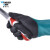 多给力（WonderGrip）WG-528长筒灵巧型防油防水耐磨丁腈全浸胶手套防滑舒适型 绿色 S 5双 定做