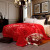 海边茉莉双层毛毯被加厚单双人毯子床垫盖毯婚庆大红色保暖送人结婚礼物 时尚格子 200*230cm 9斤