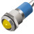 12mm金属防水LED指示灯带线双色信号灯平面球面12V 24V 220V 球面 12V 绿色
