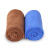 天气不错超细纤维洗车毛巾擦车布玻璃清洁毛巾 30*70 蓝色+咖色2条装 特厚