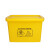 锐拓医疗废物周转箱 医疗垃圾转运运转箱 黄色周转箱加厚100L