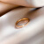 QUAMER三颗钻石戒指女时尚个性轻奢冷淡风小众食指网红指环钛钢不褪色 3颗钻17mm直径(指围52-54mm)玫