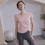 凯顿蒂娅（VICTRNDER）轻奢品牌瑜伽服上衣女夏2024新款短袖薄款高端健身普拉提运动套装 淡粉色+白色背心+深灰色束腿裤 XL