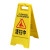 清扫中小心地滑提示牌地面湿滑警示牌正在维修请勿泊车A字告示牌 小心地滑 特厚600g