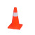 德威狮 PVC路锥安全道路警示锥 反光雪糕筒橡胶隔离锥桶 45CM高 单位：个