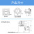 定制适用IP68焊接接线防水航空插头后螺母连接器公母对接SP20W-芯弯头法兰 SP20W-1芯弯头法兰