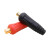 众立诚电缆连接器对接插头插座焊接耦合器DKJ35-50 插头+插座（黑）