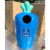 幼儿园卡通分类垃圾桶户外校园创意植物垃圾筒室外可爱萝卜果壳箱定制 蓝萝卜 46*46*87cm