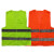 omgsafety荧光马甲安全防护反光背心 交通建筑工地外套可定logo 均码 两横网格 荧光黄（五十定标）
